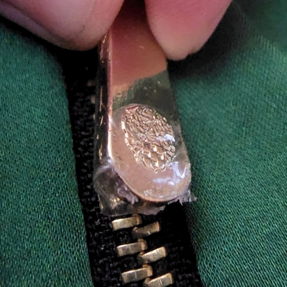 NWOT Vince Camuto Sleeveless Top Green Black Women's Large L Wrap Front Silky - Picture 3 of 5